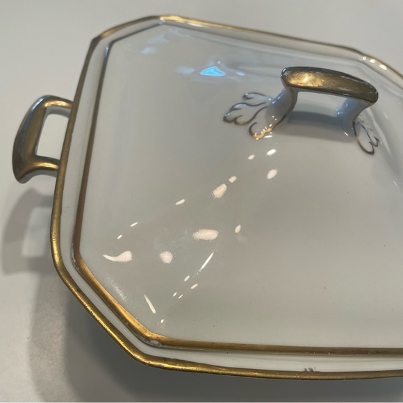 Antique Art Deco J&G Meakin Square Covered Serving Dish - Picture 2 of 6